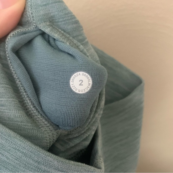 Lululemon Align Pant 25" Heathered Tidewater Teal Size 2 W5CZOS - Picture 11 of 11